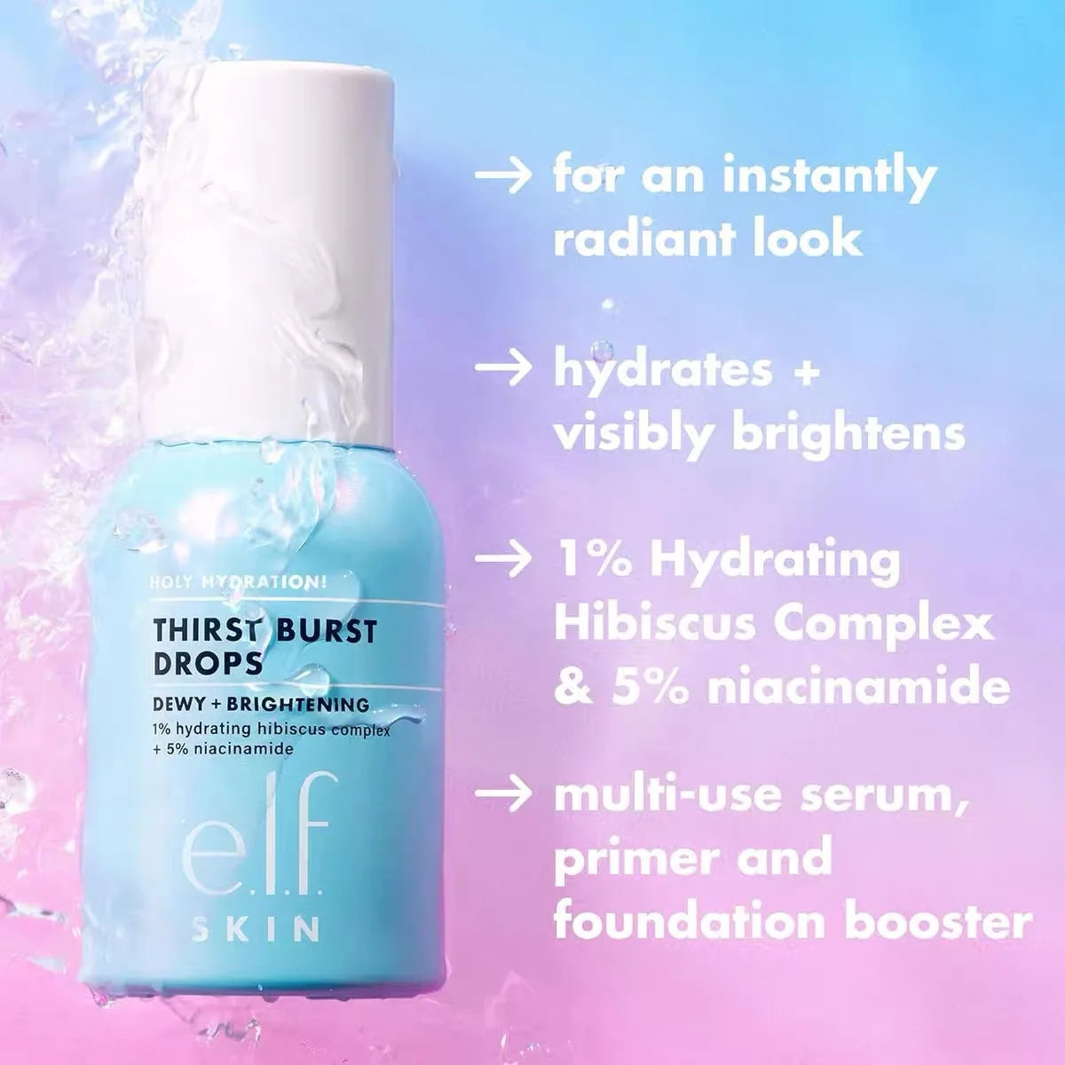 24ML Makeup Cosmetic elf Power Grip Primer Based Hydrating Face Primer Power Moisturizing Wear Makeup Cosmetics tools